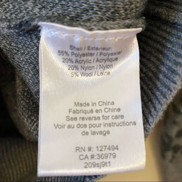 ANTHROPOLOGIE/HEARTLOOM Hera Leopard Print Charcoal Sweater (Size:Small) - Picture 9 of 10